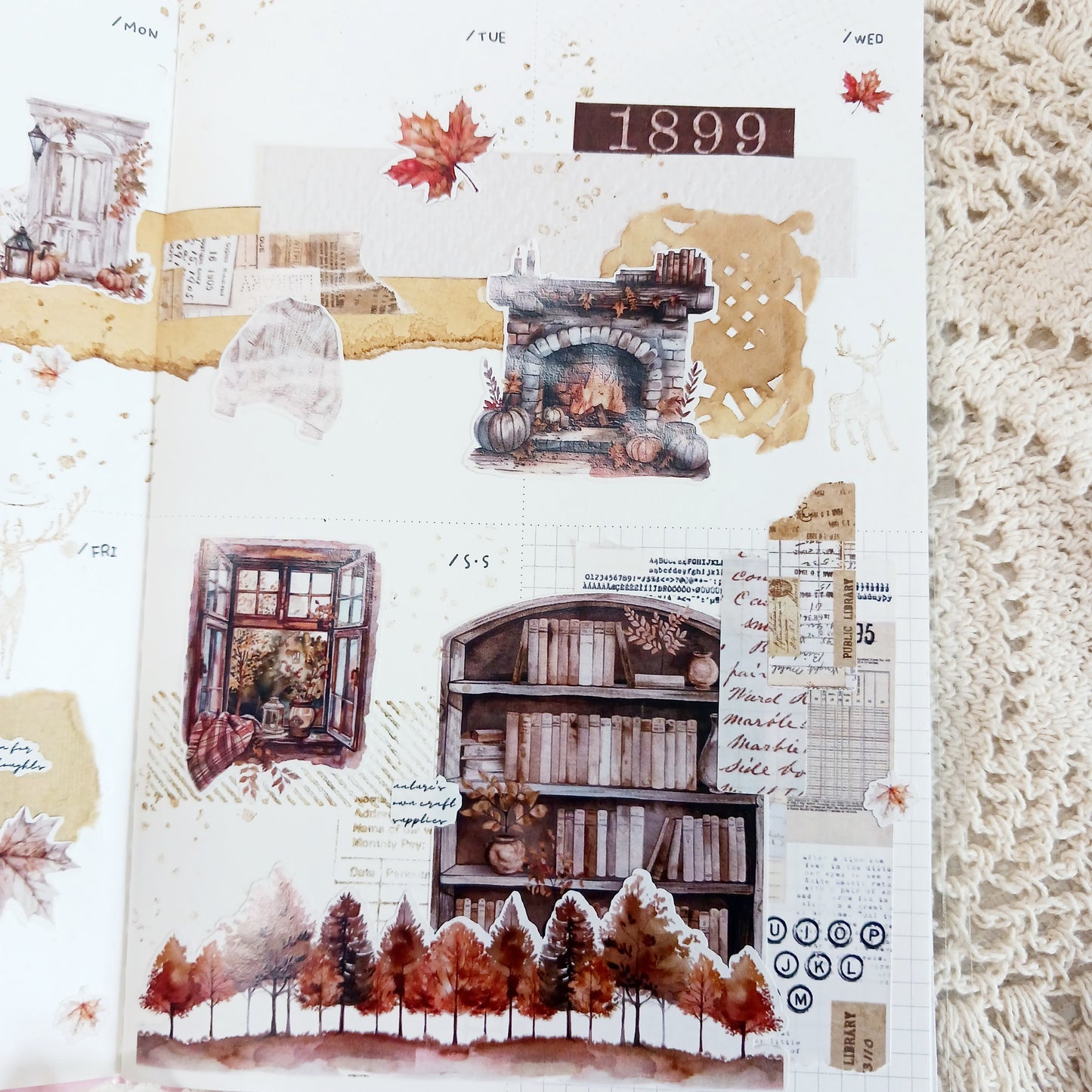 Sticker sheet - Autumn Washi Strips