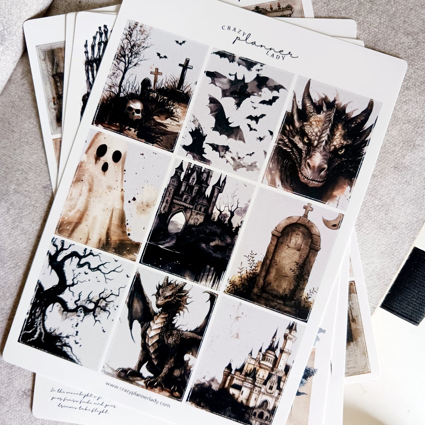 Sticker sheet - Halloween Boxes