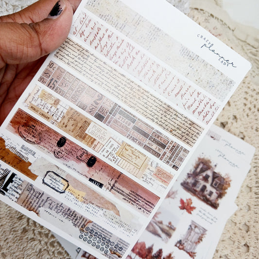 Sticker sheet - Autumn Washi Strips