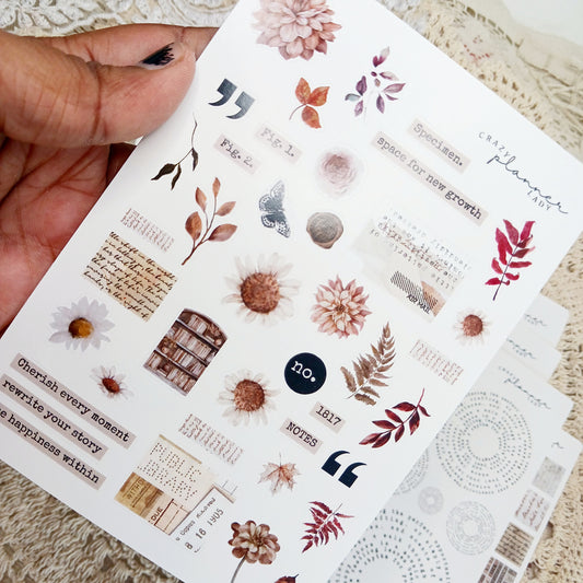 Sticker sheet - Autumn mini elements